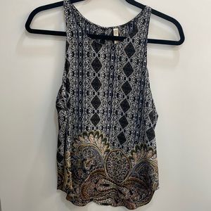 Rory Beca silk printed tank blouse